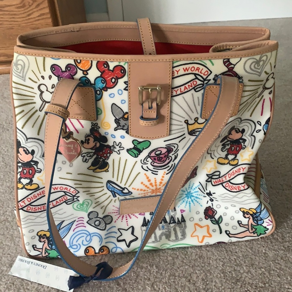 Retired Dooney & Burke Disney Sketch Bag NWT